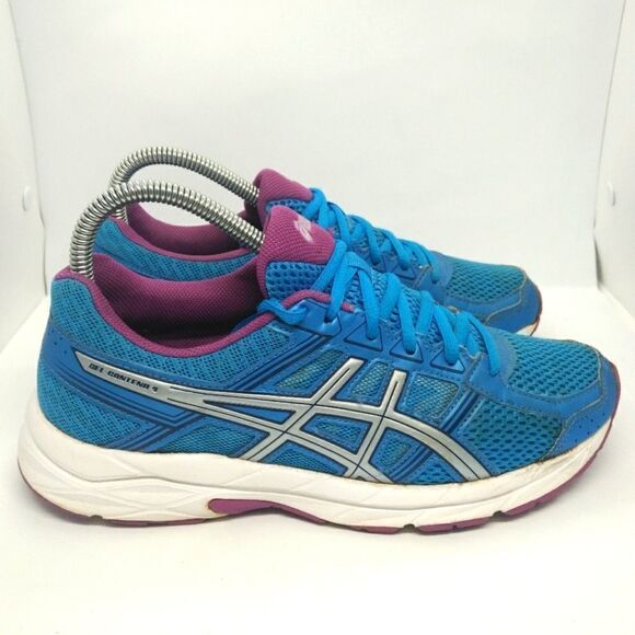 Asics Gel Contend 4 Running Sneakers Shoes Women's Size‎ 8 D Blue - Picture 2 of 8